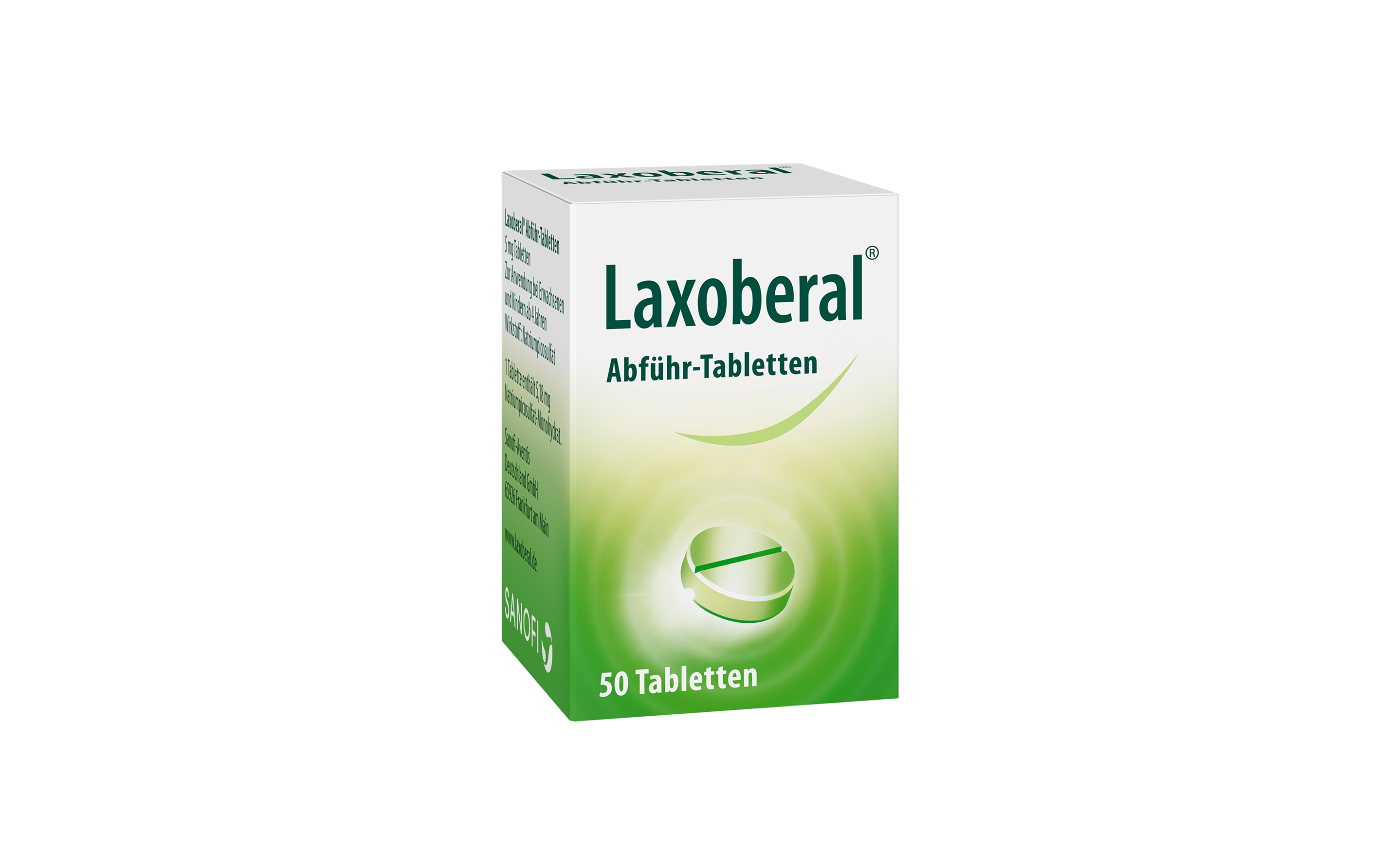 Laxoberal Abführ-Tabletten Verpackung, 50 Tabletten